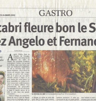 Tribune de Geneve Mars 2002